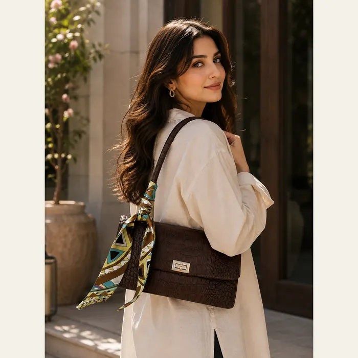 Ayla Choco Handbag, view 2