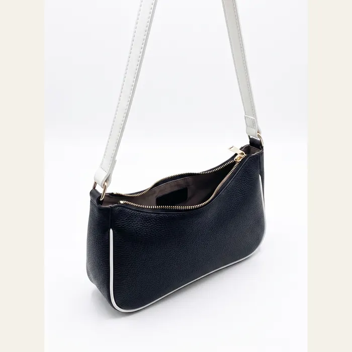 Cairo Black Shoulder Bag, view 3