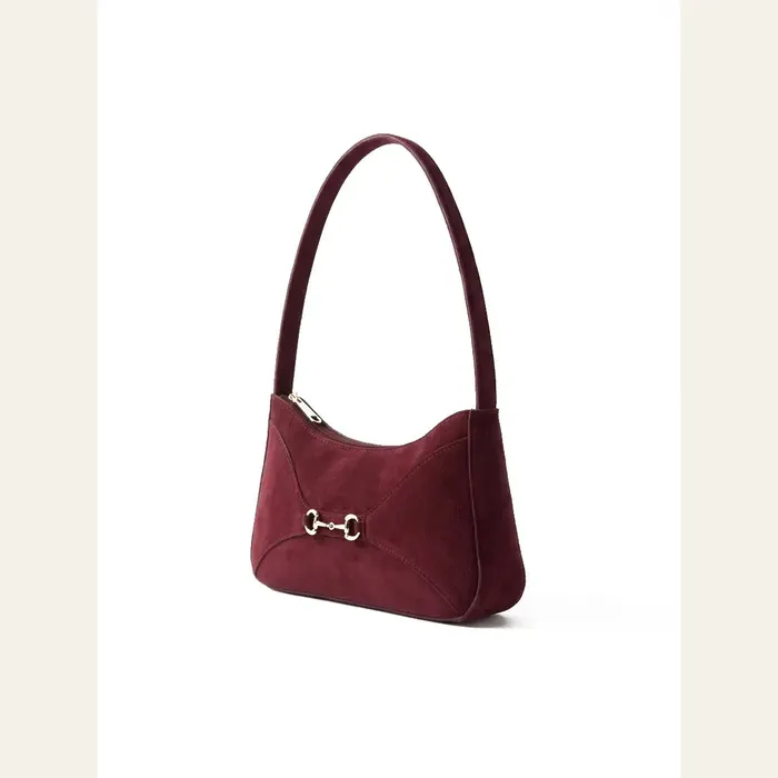 Derby Maroon Shoulder Bag, alternate view