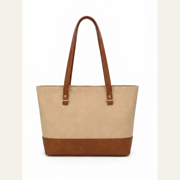 Evline Beige/Brown Three-Piece Set, handbag, view 3