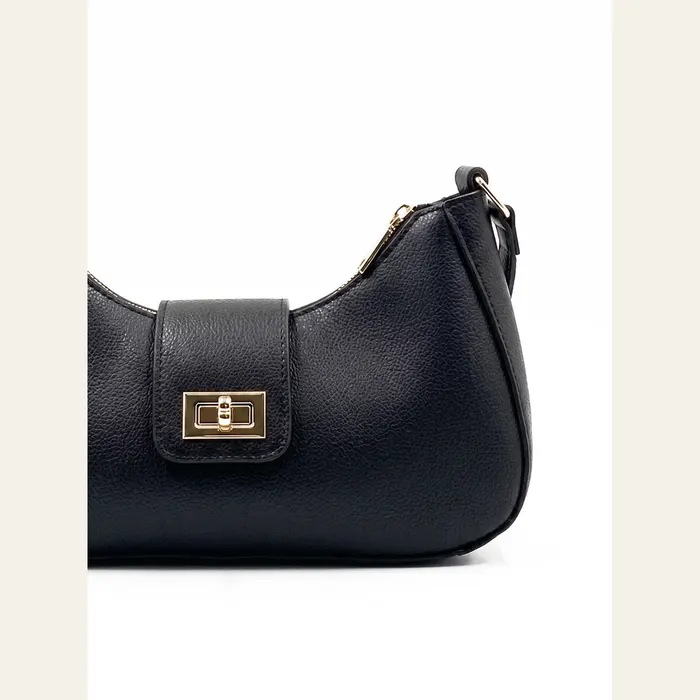 Geneva Black Shoulder Bag, alternate view