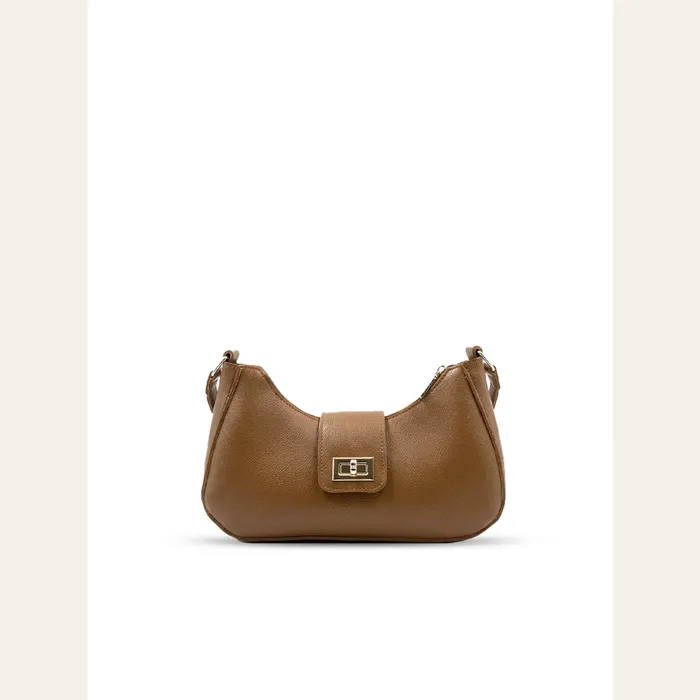 Geneva Brown Shoulder Bag