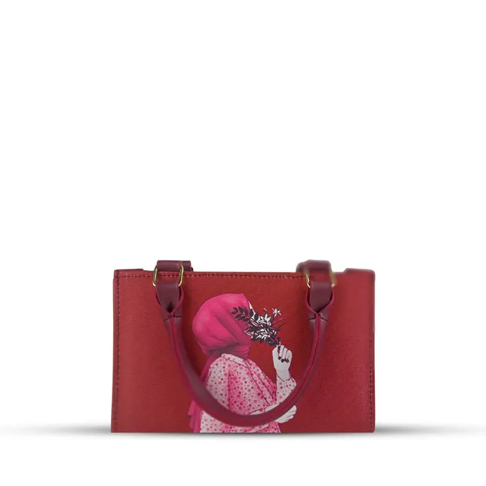 Mini Shein Maroon Shoulder Bag, view 3