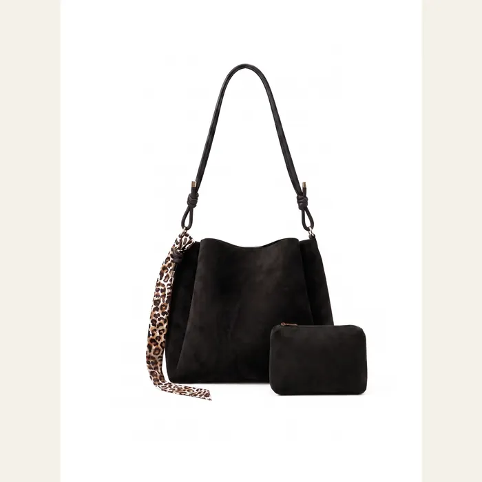 Monaco Black Hobo Bag, view 3