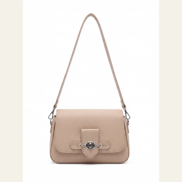 Nyra Beige Crossbody Bag