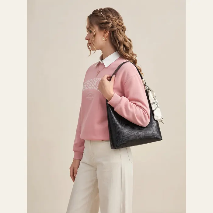 Paris Black Shoulder Bag, alternate view