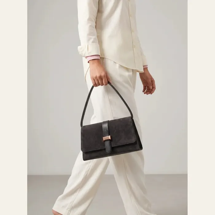 Xyra Black Shoulder Bag, alternate view