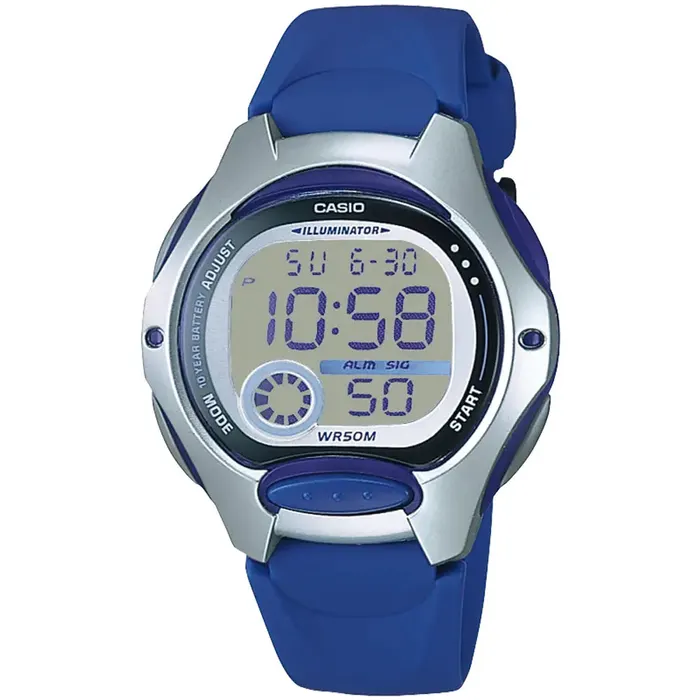 Casio LW-200-2A Resin Band Unisex Watch in Silver