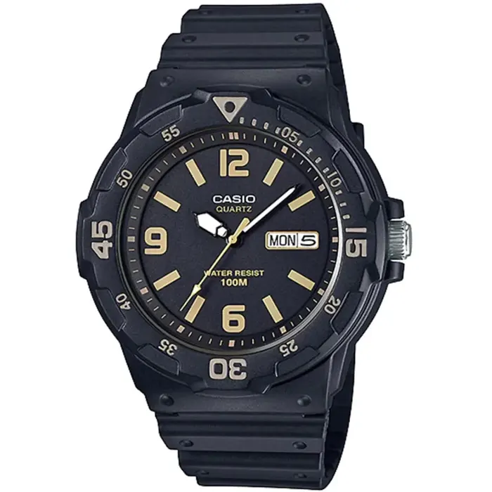 Casio MRW-200H-1B3VDF Rubber Band Men Watch in Black