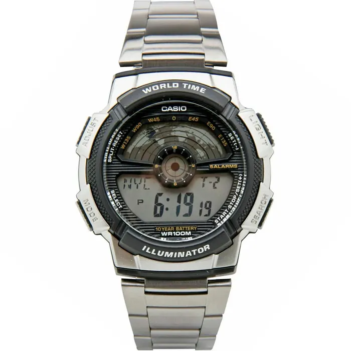 Casio AE-1100WD-1AV Metal Band Men Watch in Blue, main view