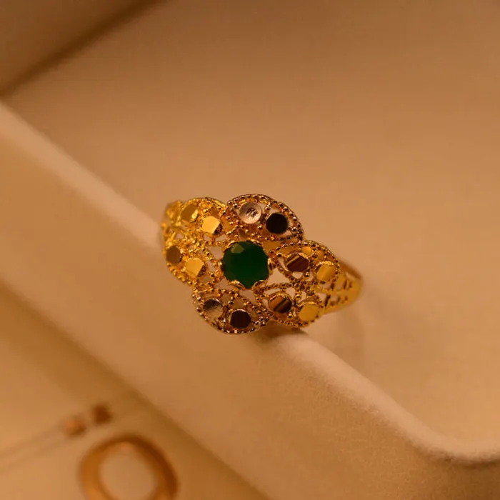 Gorgeous Unique Design 22K RP 2.5 Gram Gold Plated Ring