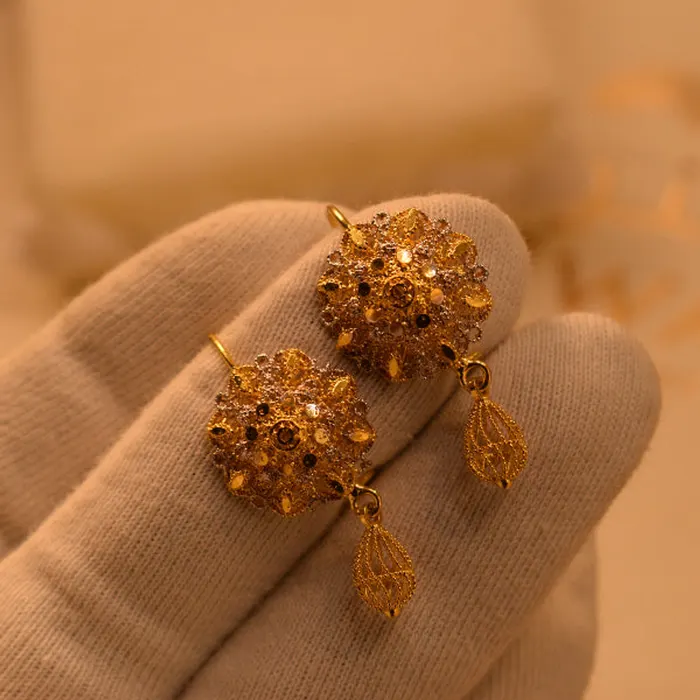 Luminous Design 22K RP 3.4 Gram Gold Plated Earrings