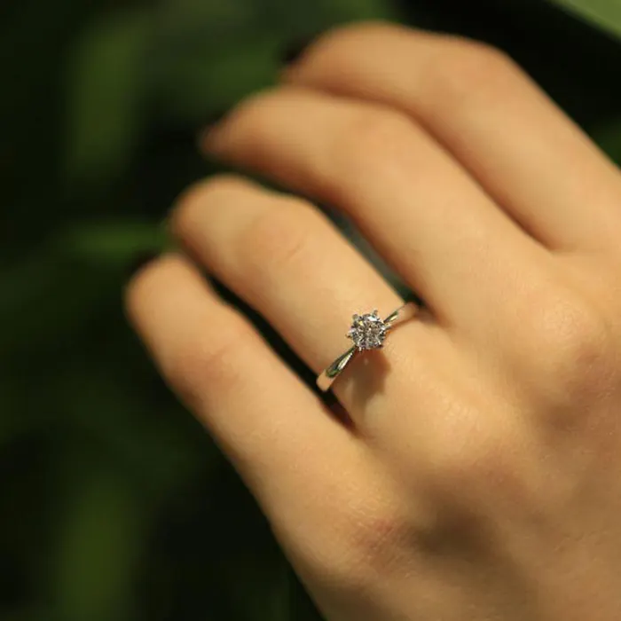 Solid 925 Chandi 2.4 Grams 18K Ring in Gold