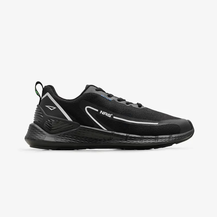 Men's Heel Detail Sneakers in Black
