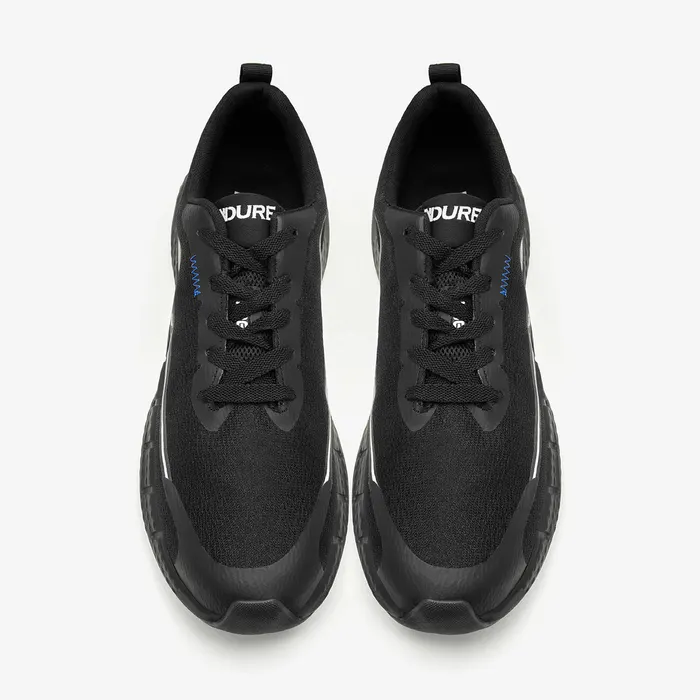 Men's Heel Detail Sneakers in Black, alternate view