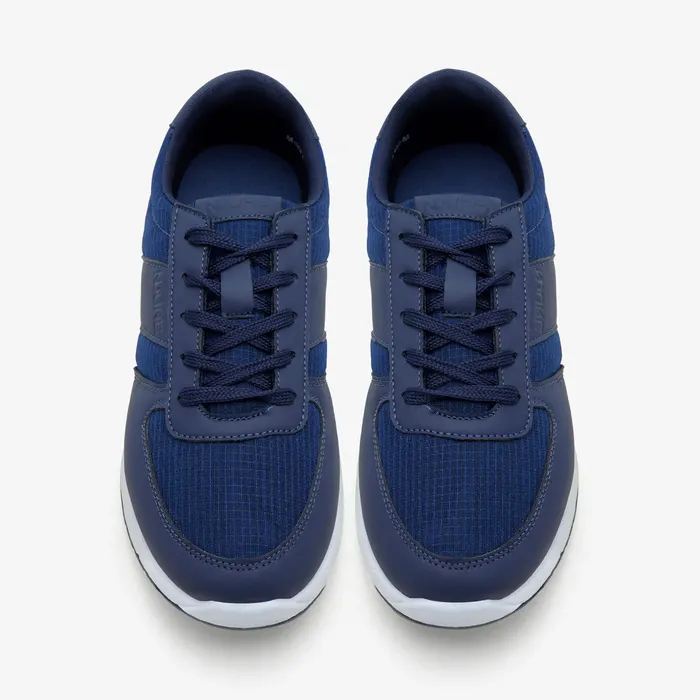 Men's Panel-Detail Sneakers in Navy, alternate view