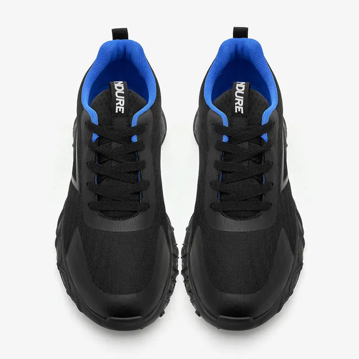 Men's Chunky Lace up Sneakers in Black, view 2