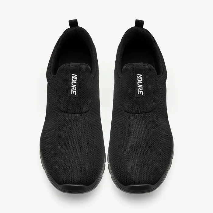 Men's Black Slip-On Sneakers, alternate view