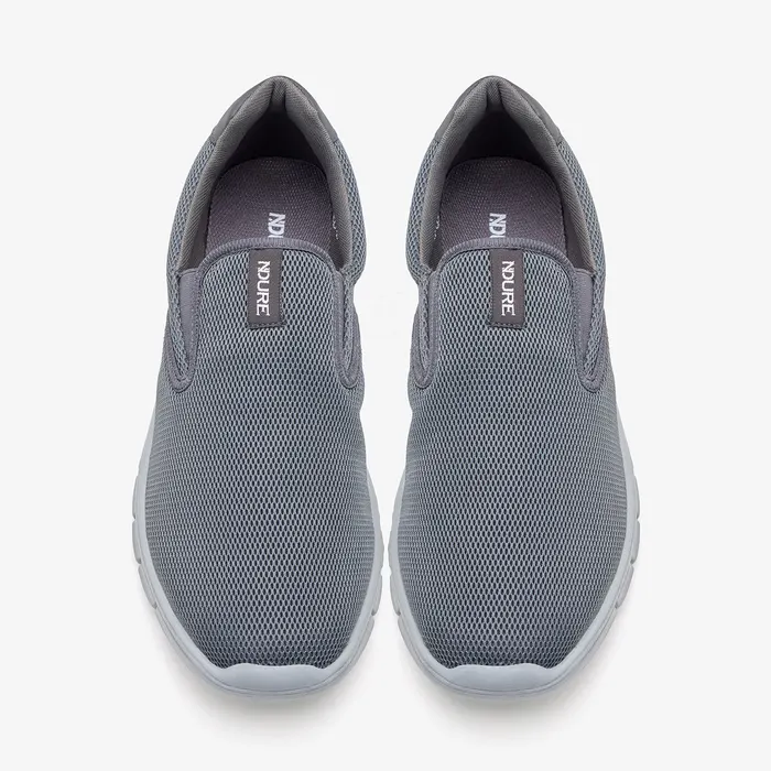 Men's Slip-On Sneakers in Grey (LEO-0025), alternate view