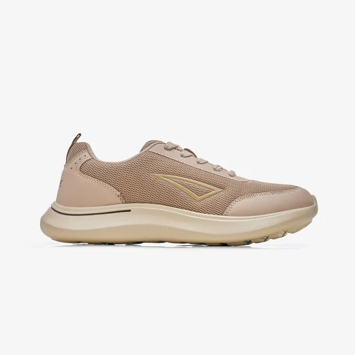 Men's Lace-Up Sneakers in Beige