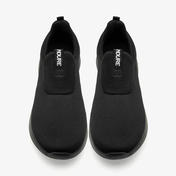 Men's Slip-On Sneakers in Black (LOK-0019), alternate view