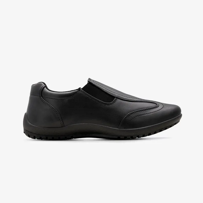 Men's Slip-On Sneakers in Black (LUC-0010), main view