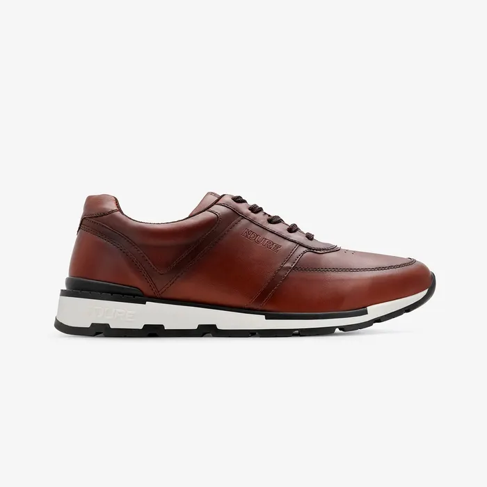 Men's Contrast Sole Shoes in Tan, main view