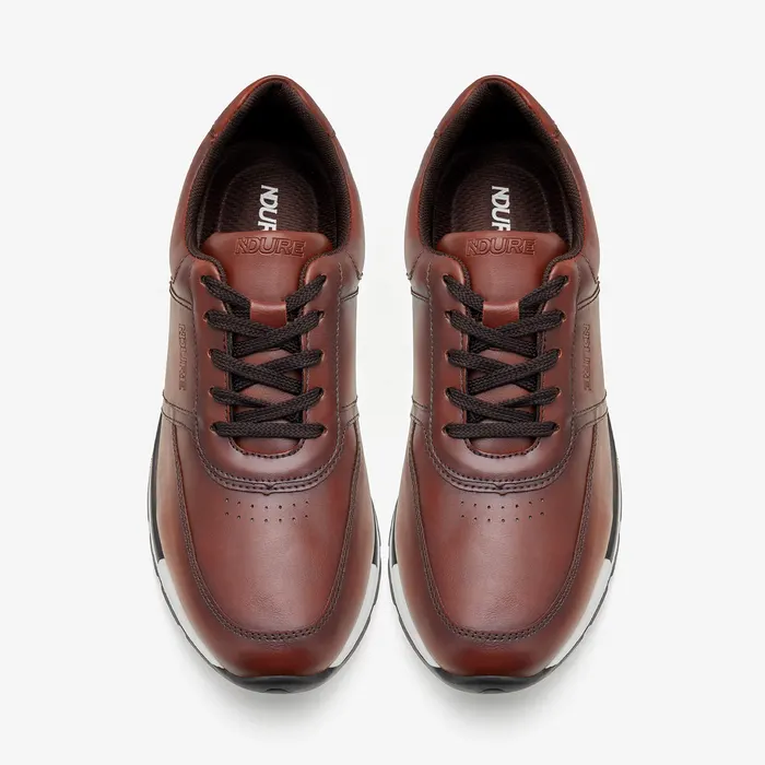 Men's Contrast Sole Shoes in Tan, view 2