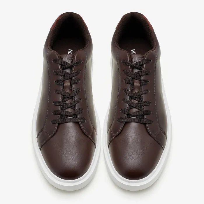 Men's Thick Sole Sneakers in D.Brown, alternate view