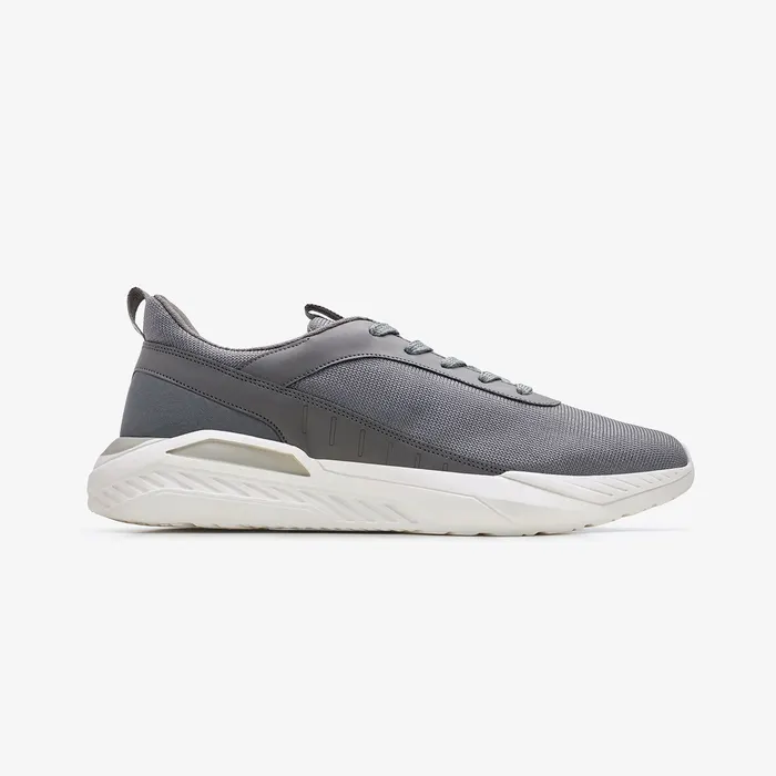 Men's Lace-Up Sneakers in Grey, main view