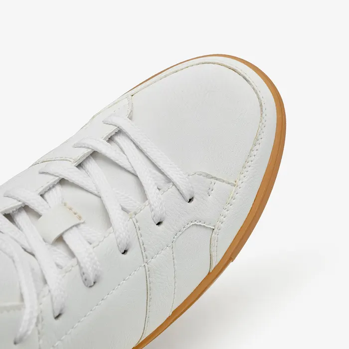 Hasan Raheem Men's Contrast Detail in Off-White and Beige in O.Wht/Beg, men's sneakers, alternate view