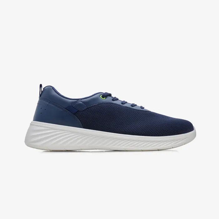 Men's Lace-Up Sneakers in Navy