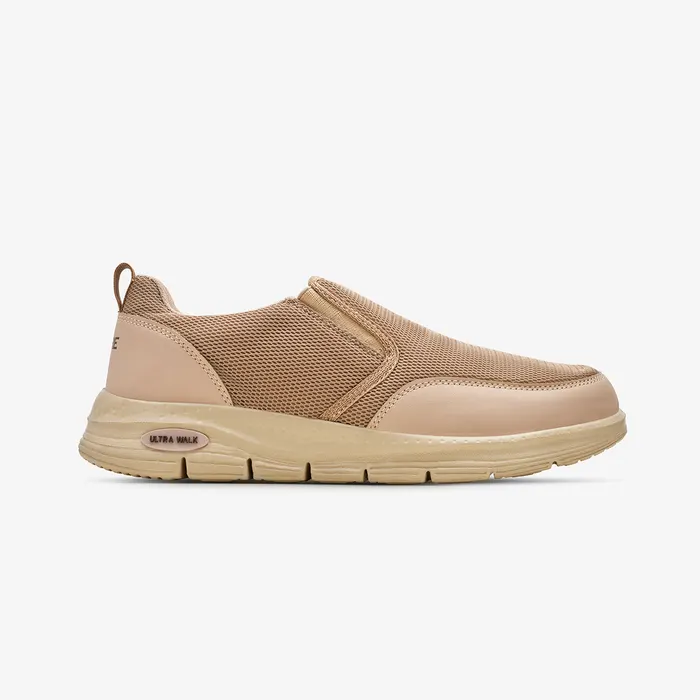 Men's Slip-On Sneakers in Beige