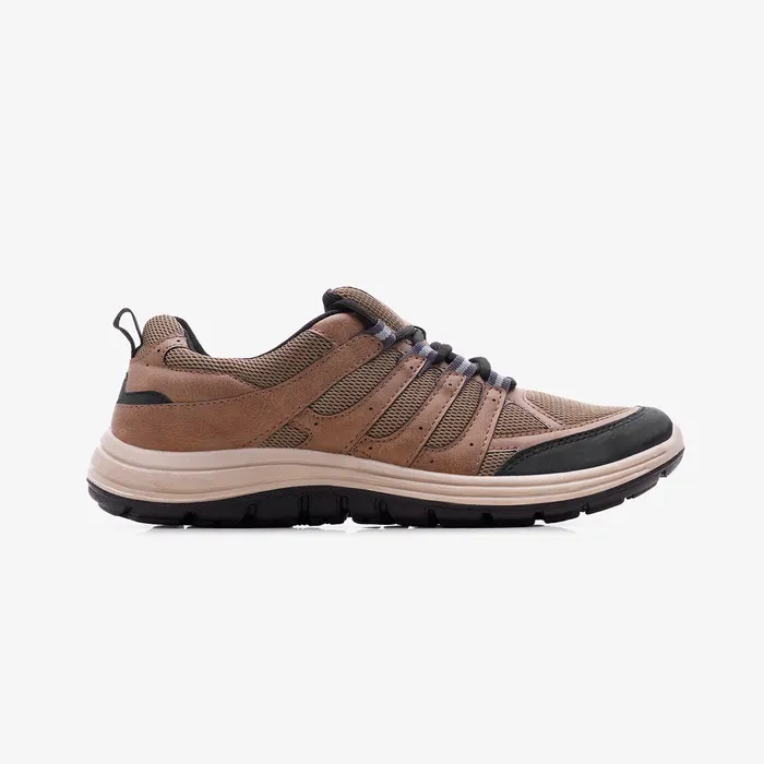 Men's Contrast Sole Sneakers in Khaki