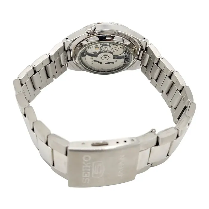 Seiko5 02933 Pre-Owned Metal Band Men Watch in Silver, alternate view