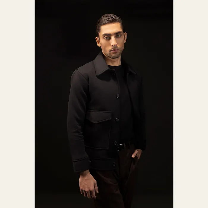 Black Down Workwear Jacket