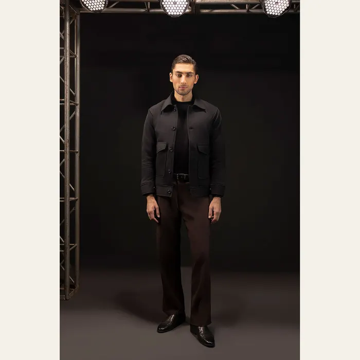 Black Down Workwear Jacket, alternate view