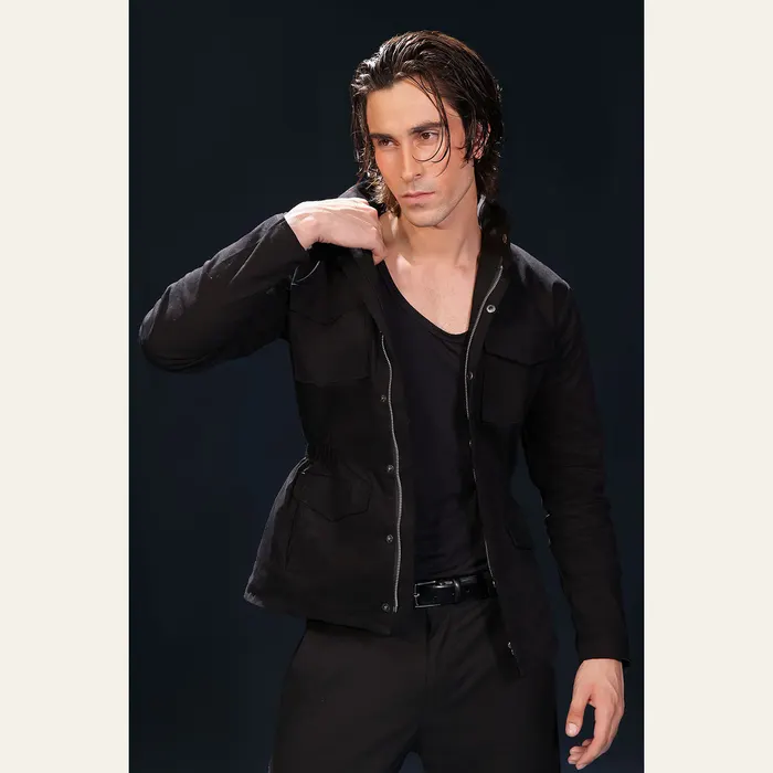 Black Field Jacket, view 2
