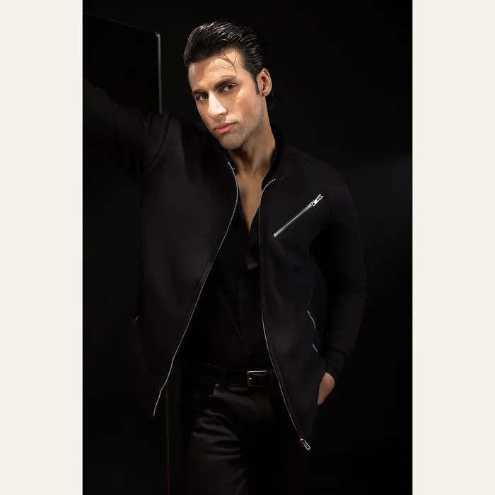 Black Racer Jacket, alternate view