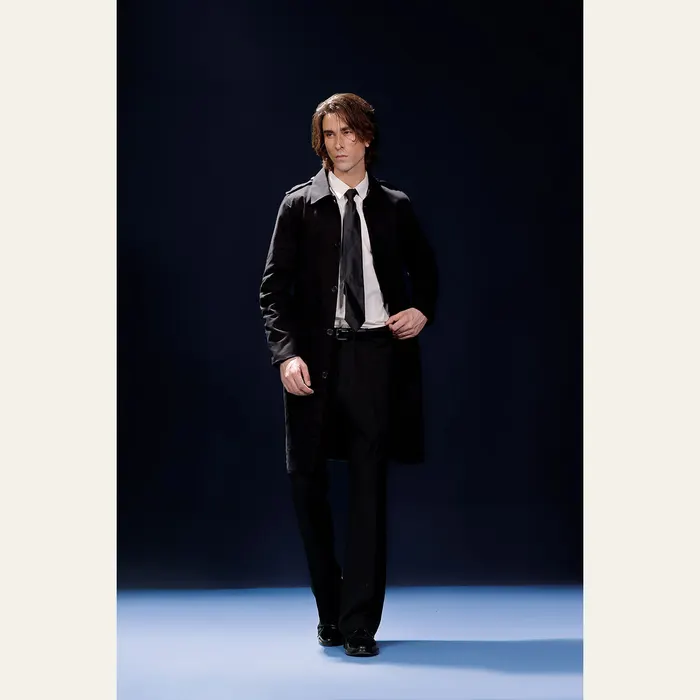 Black Technical Trench Coat, alternate view
