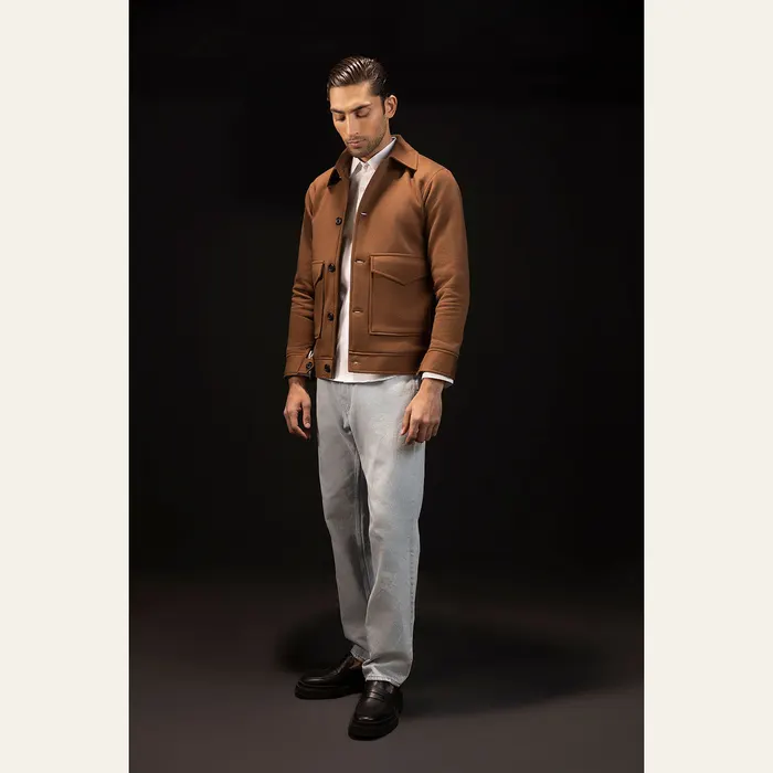 Brown Down Workwear Jacket