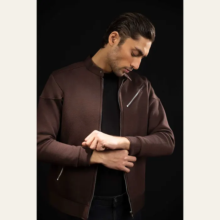 Brown Racer Jacket, view 2