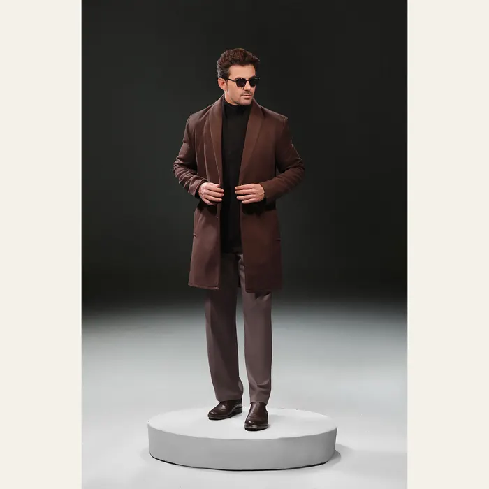 Brown Wool Over Coat, alternate view