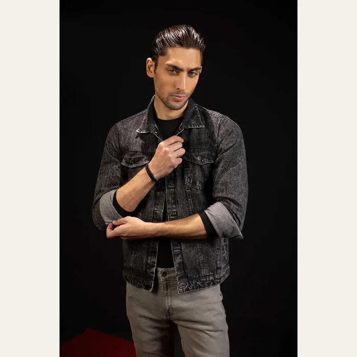 Charcoal Denim Jacket, alternate view