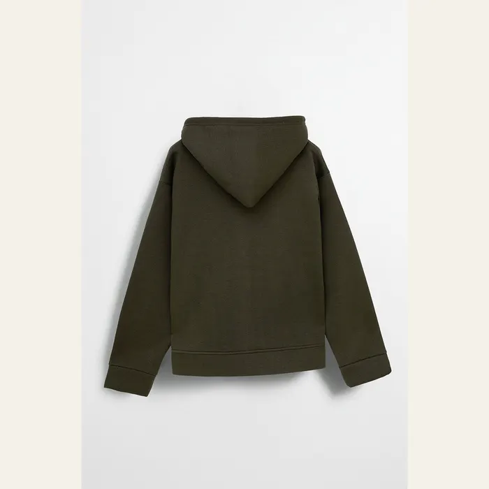 Green Essential Hoodie, alternate view