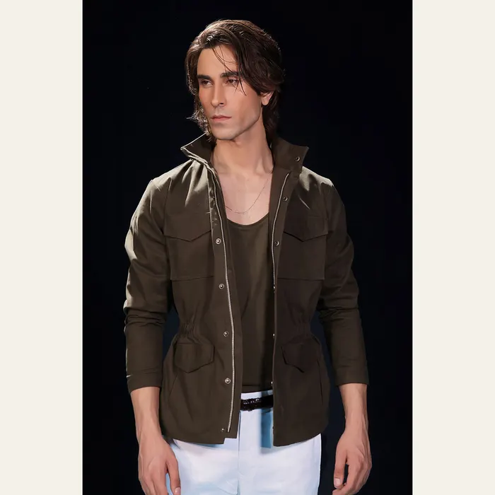 Khaki Green Field Jacket, alternate view