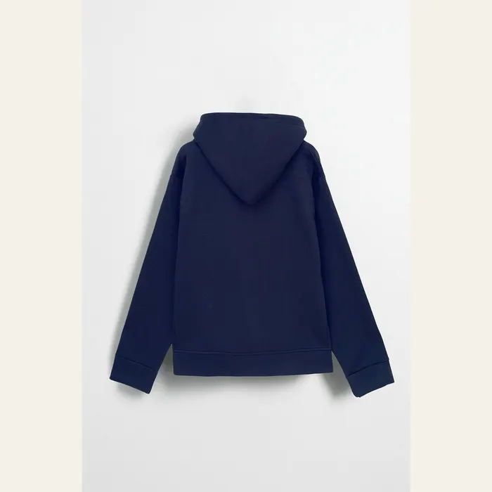 Navy Blue Essential Hoodie, alternate view