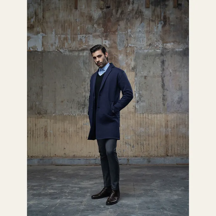 Navy Blue Over Coat
