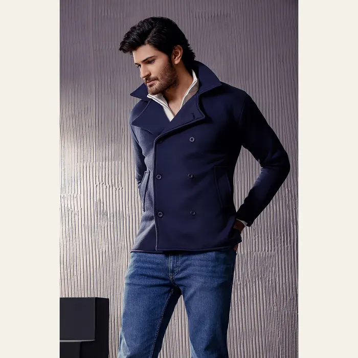 Navy Blue Pea Coat