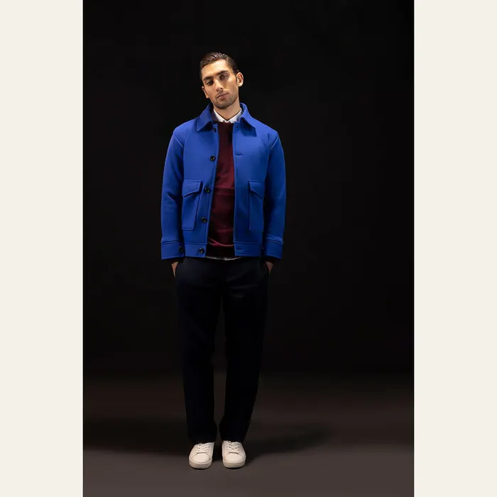 Royal Blue Down Workwear Jacket, main view